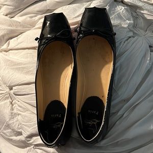 Louboutin patent black flats 42 from 2021 season bought from CL website